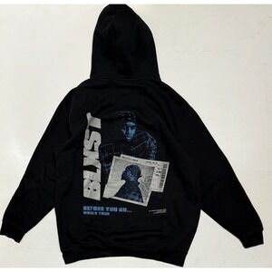 BLXST Before You Go World Tour Black Hoodie Mens XL Pullover‎ Sweatshirt